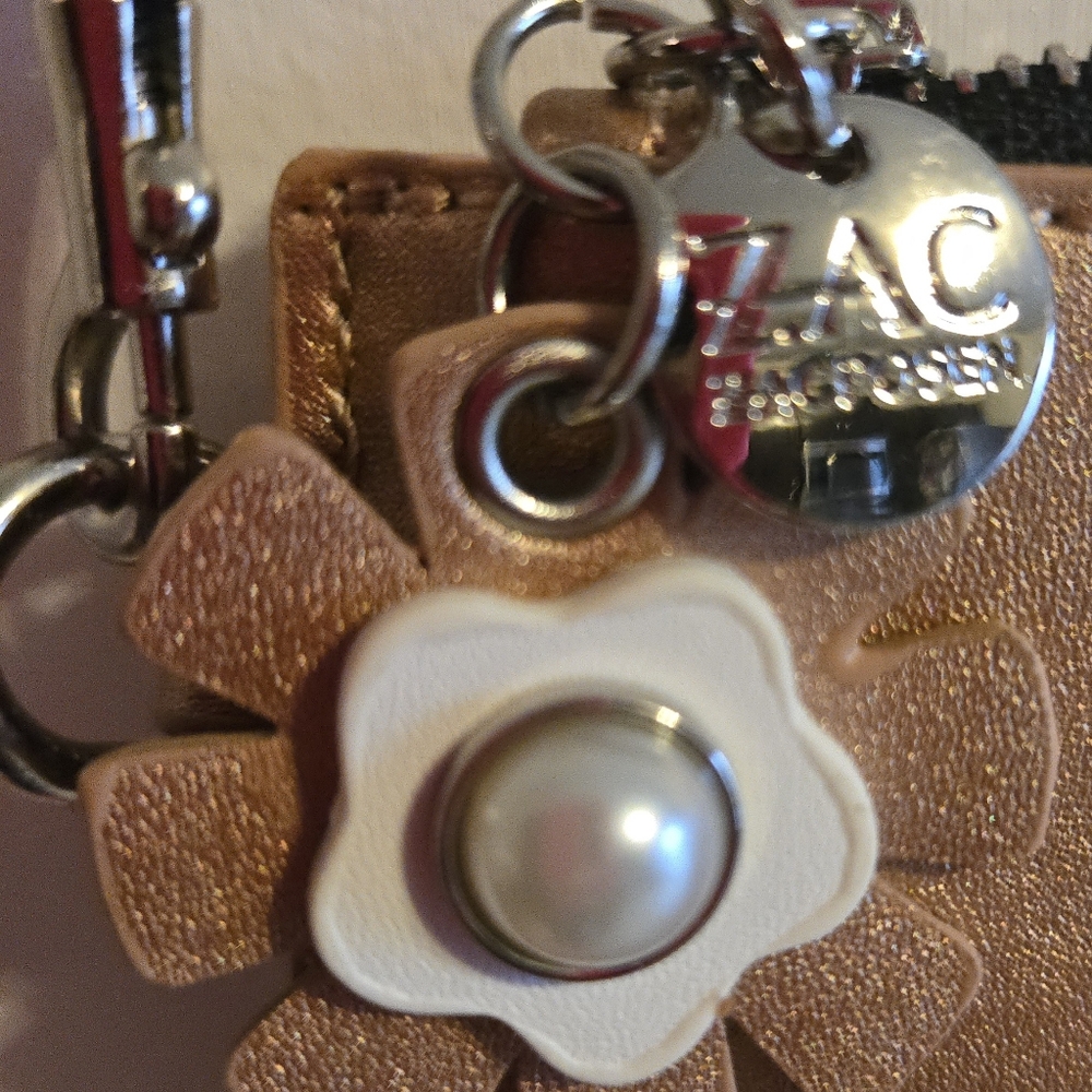 ZAC by Zac Posen Shimmering Gold Crossbody Bag w/Charms - Picture 7 of 10